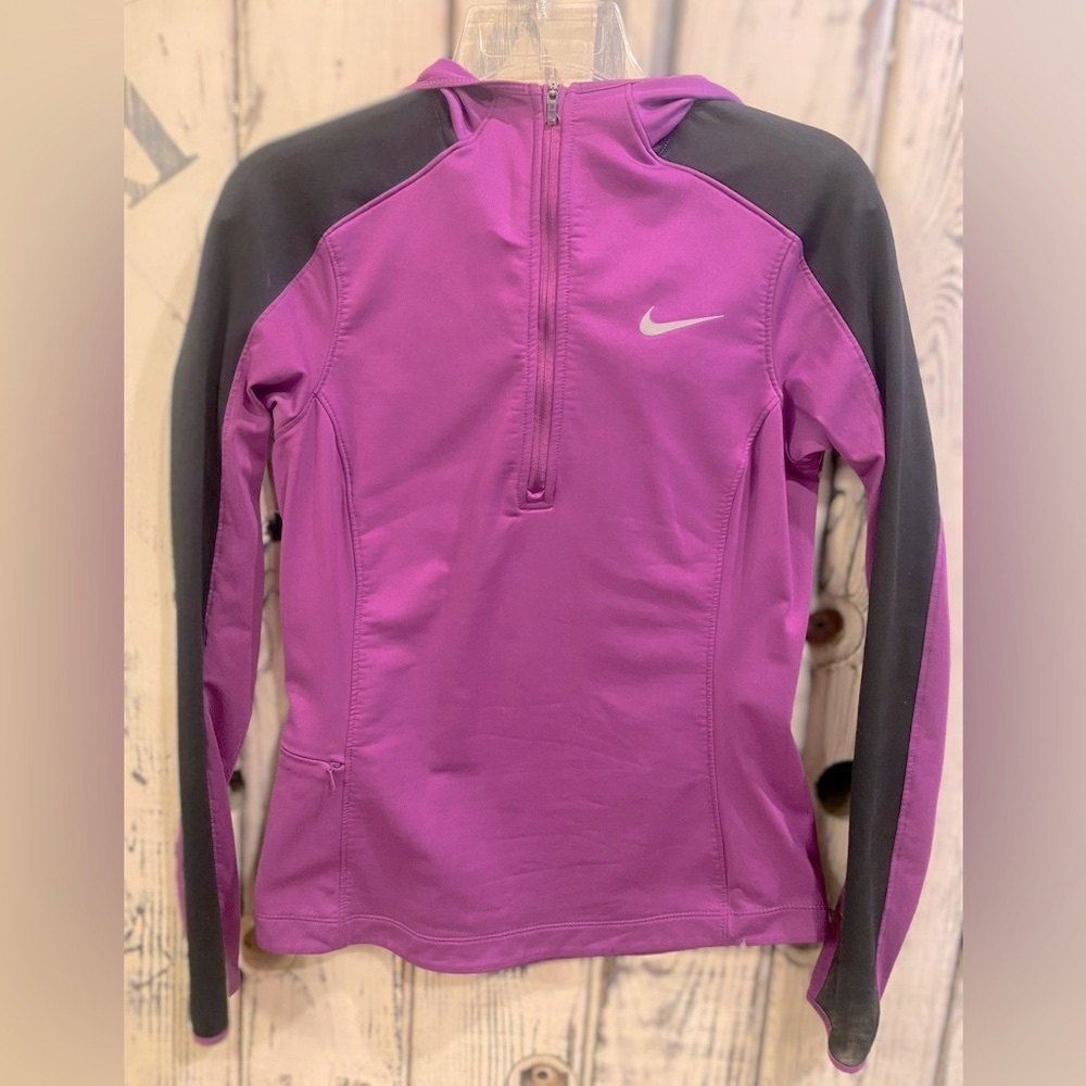 Nike Half-zip dry-fit purple & black hoodie pullover